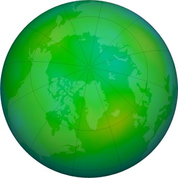 Arctic ozone map for 2024-08